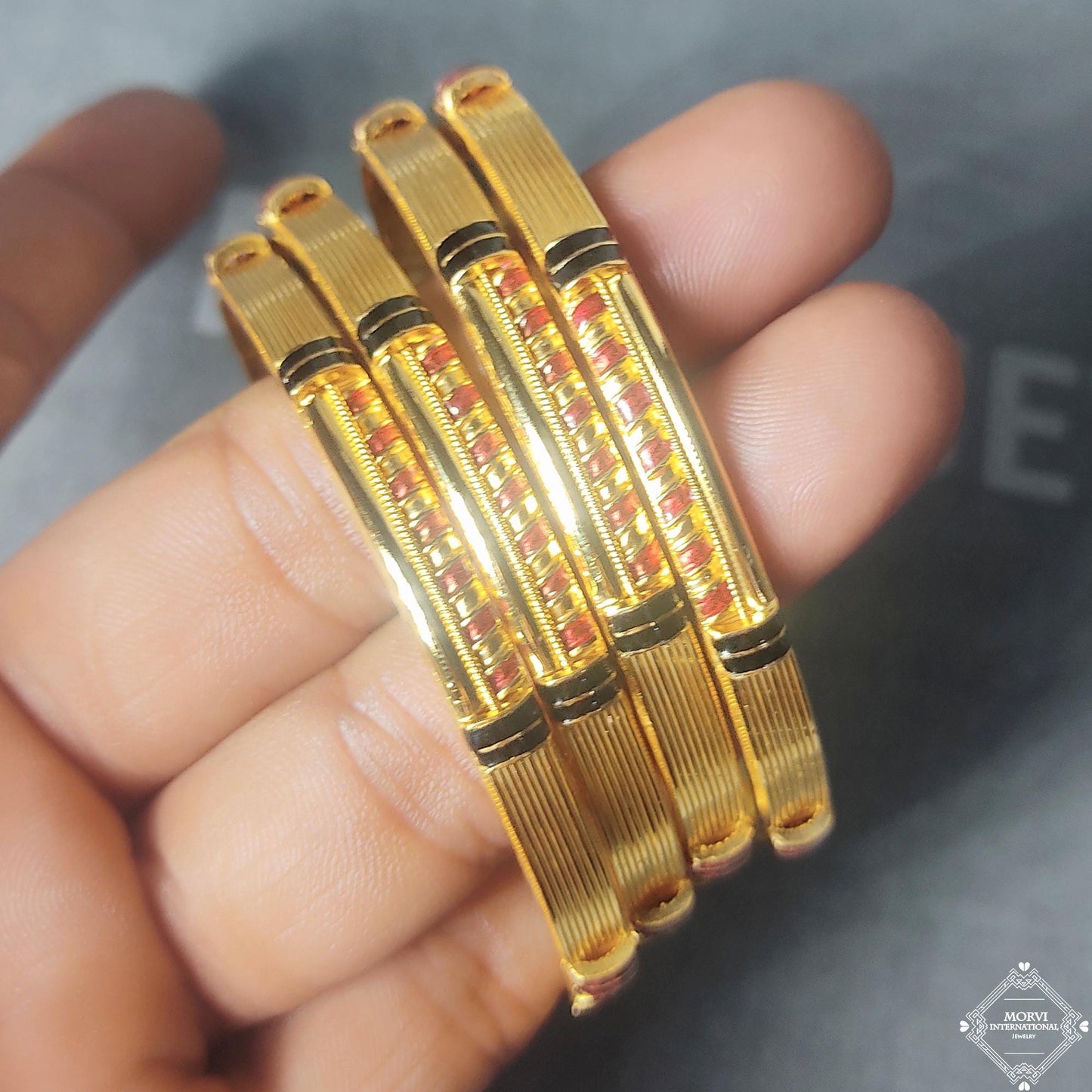 Gold 22karat 22k 22kt Bangle Bracelet Handmade Women Jewelry, Indian Wedding Royal Designer Jewelry for Women, Party Wear Daily wear, K5179