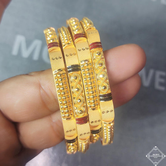 18k 22k 22 karat Pure Gold Bangles Bracelet Wedding Handmade Indian Jewelry, K5184