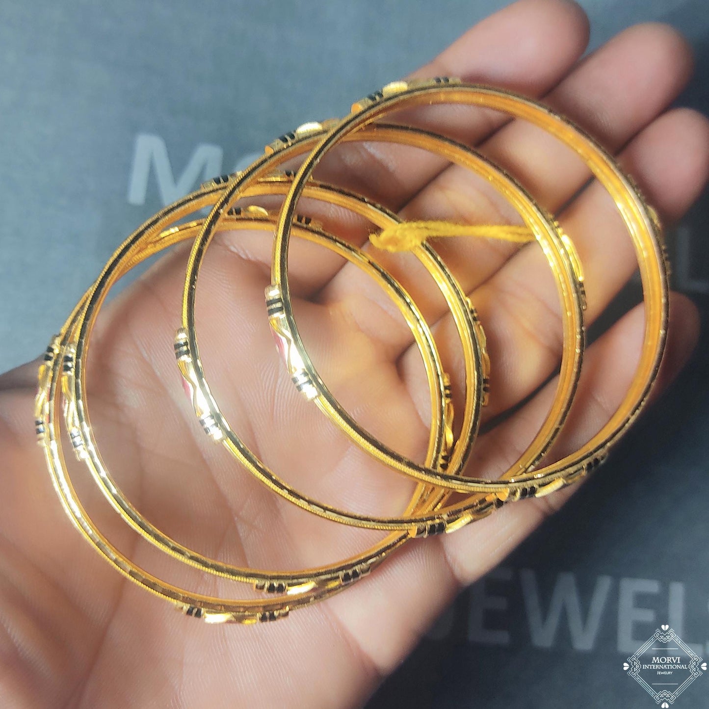 22k 22 karat Pure Gold Bangle Handmade Bracelet Wedding Jewelry, K5188