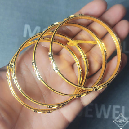 22k 22 karat Pure Gold Bangle Handmade Bracelet Wedding Jewelry, K5188