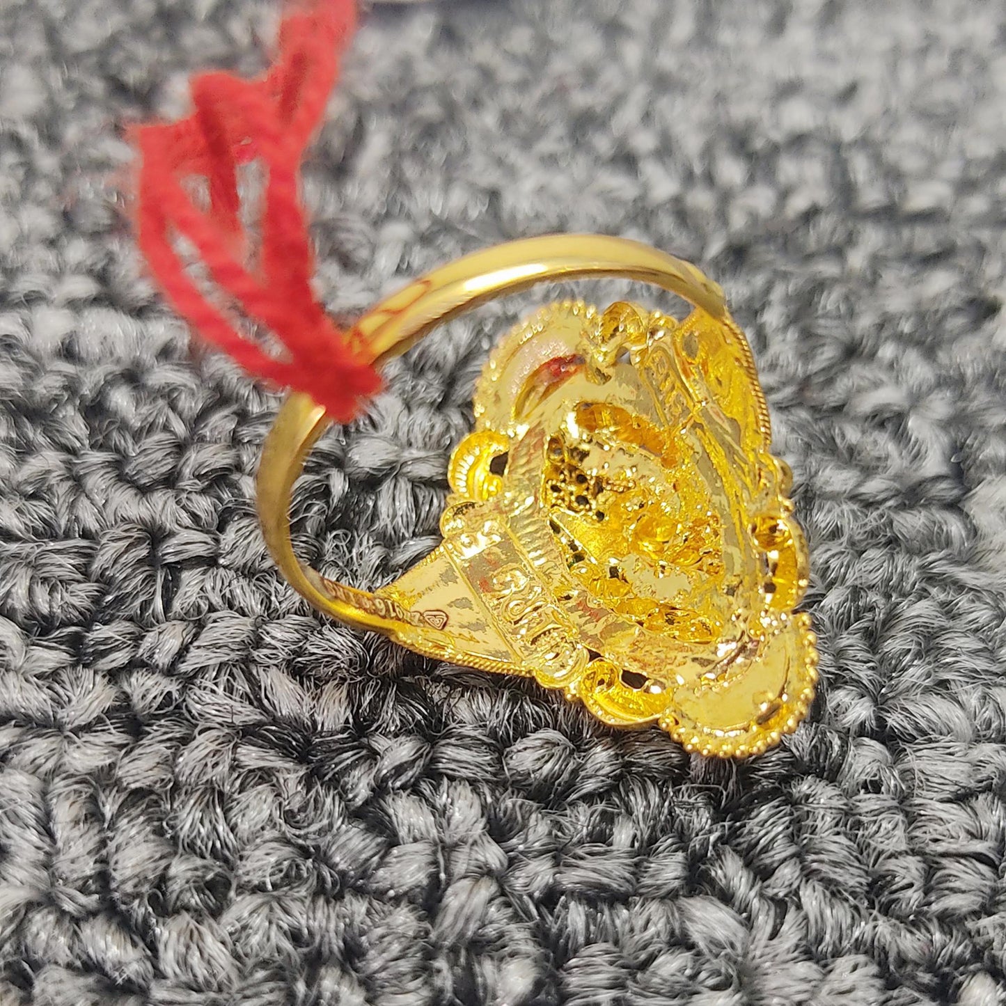 handmade 22k gold ring from india made in solid 22k gold,