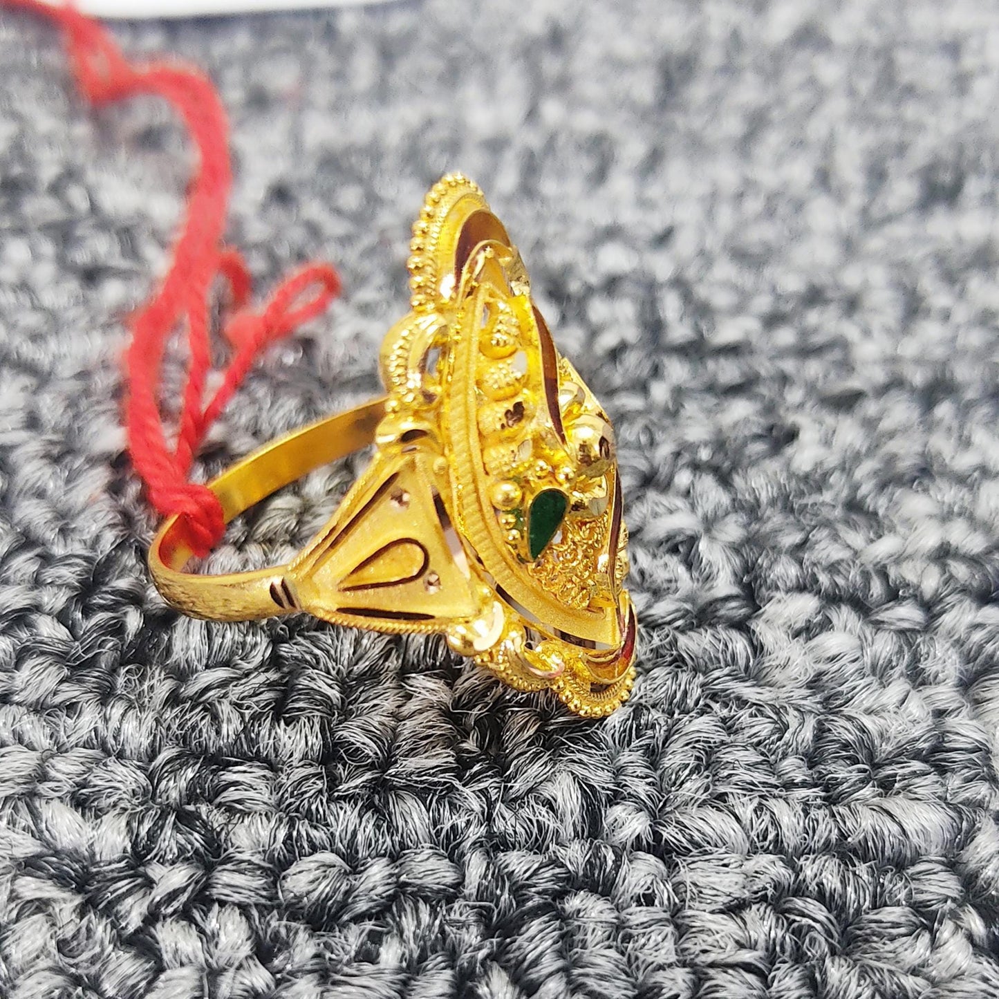 handmade 22k gold ring from india made in solid 22k gold,