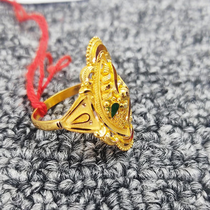 handmade 22k gold ring from india made in solid 22k gold,