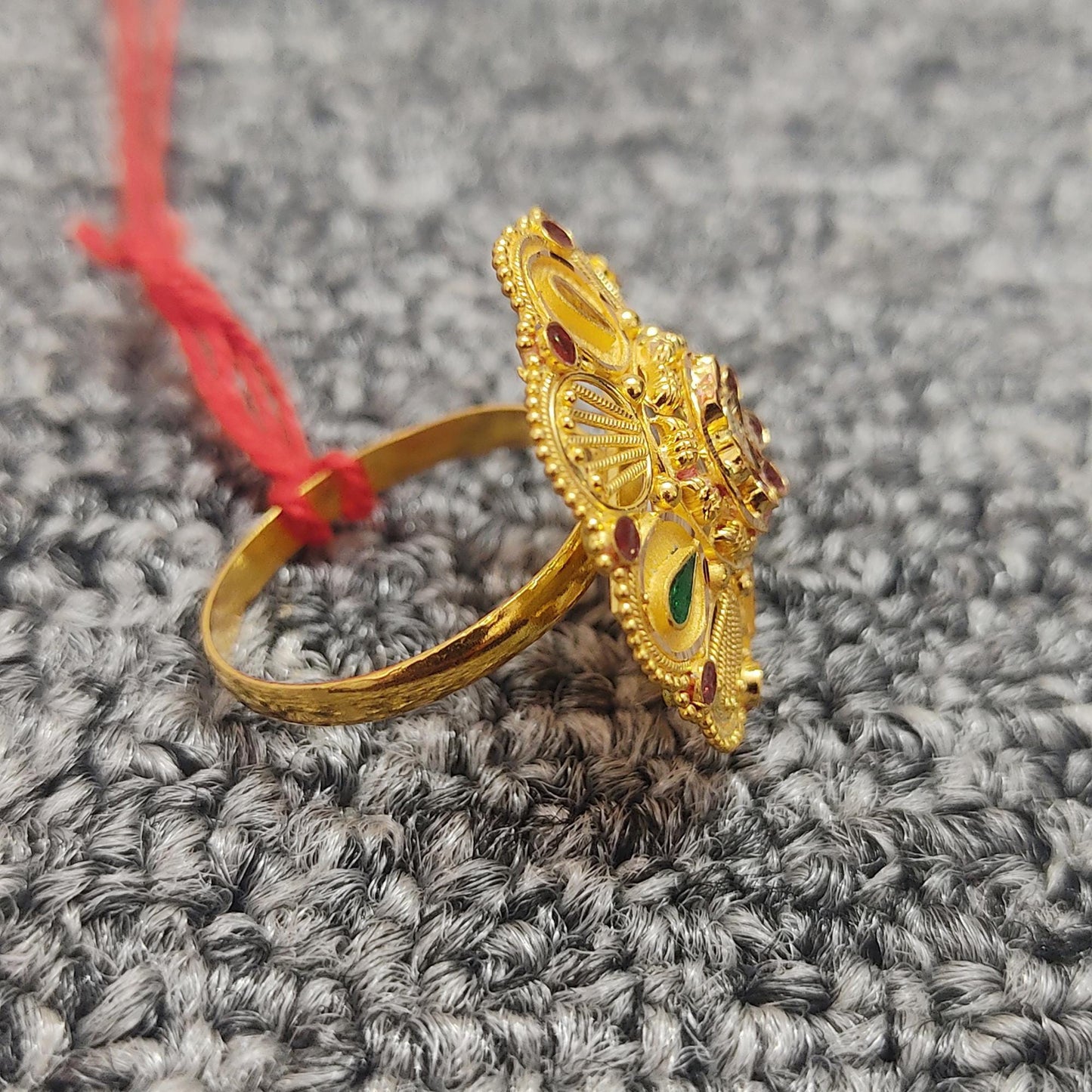 22k gold ring from india, tribal vintage design gold ring, 22k gold ring handmade jewelry
