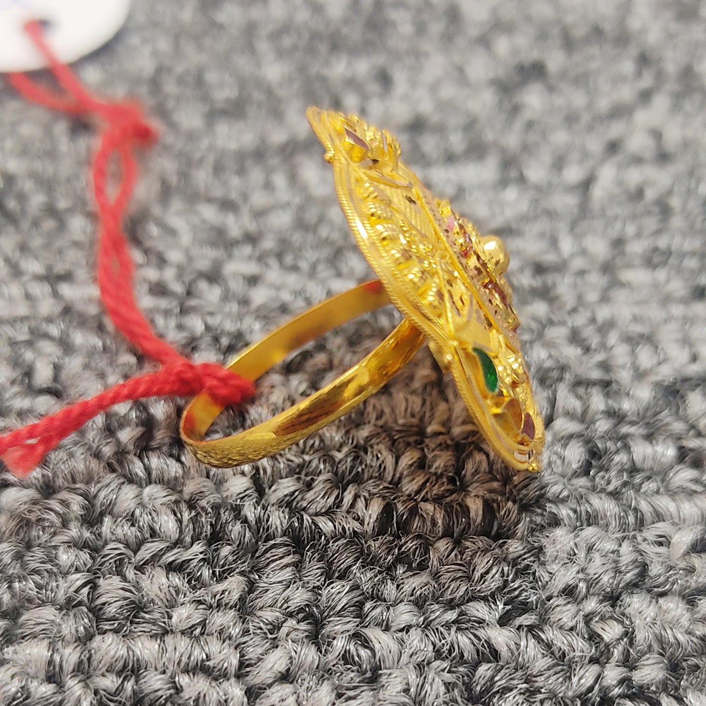 Detailed Design 22k Gold Ring , Handmade Indian Vintage and antique Ring, Statement Pure Real Gold Ring, Indian Gold Ring, Women Gold Ring,