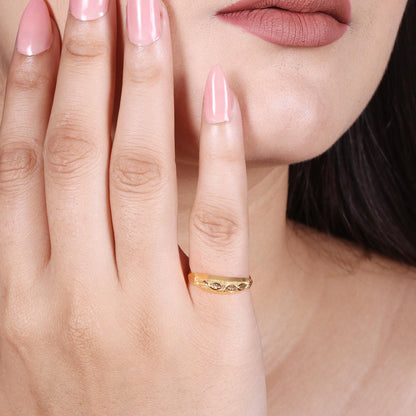 solid 22k gold ring Indian Jewelry Exclusive Authentic BIS Stamped "22k916" Jewelry, MJ0010