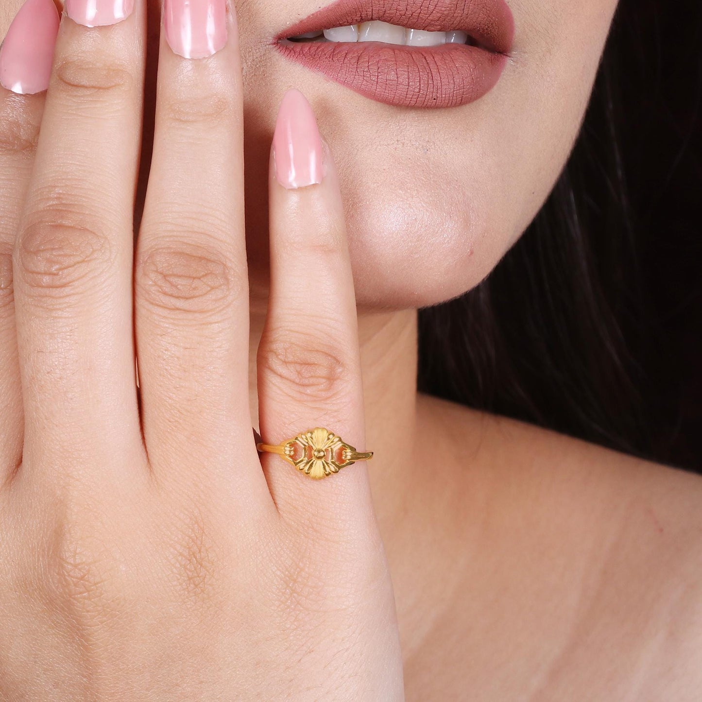 solid 22k gold ring indian Jewelry Exclusive Authentic BIS Stamped "22k916" Jewelry, MJ0006