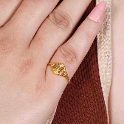 solid 22k gold ring indian Jewelry Exclusive Authentic BIS Stamped "22k916" Jewelry, MJ0006
