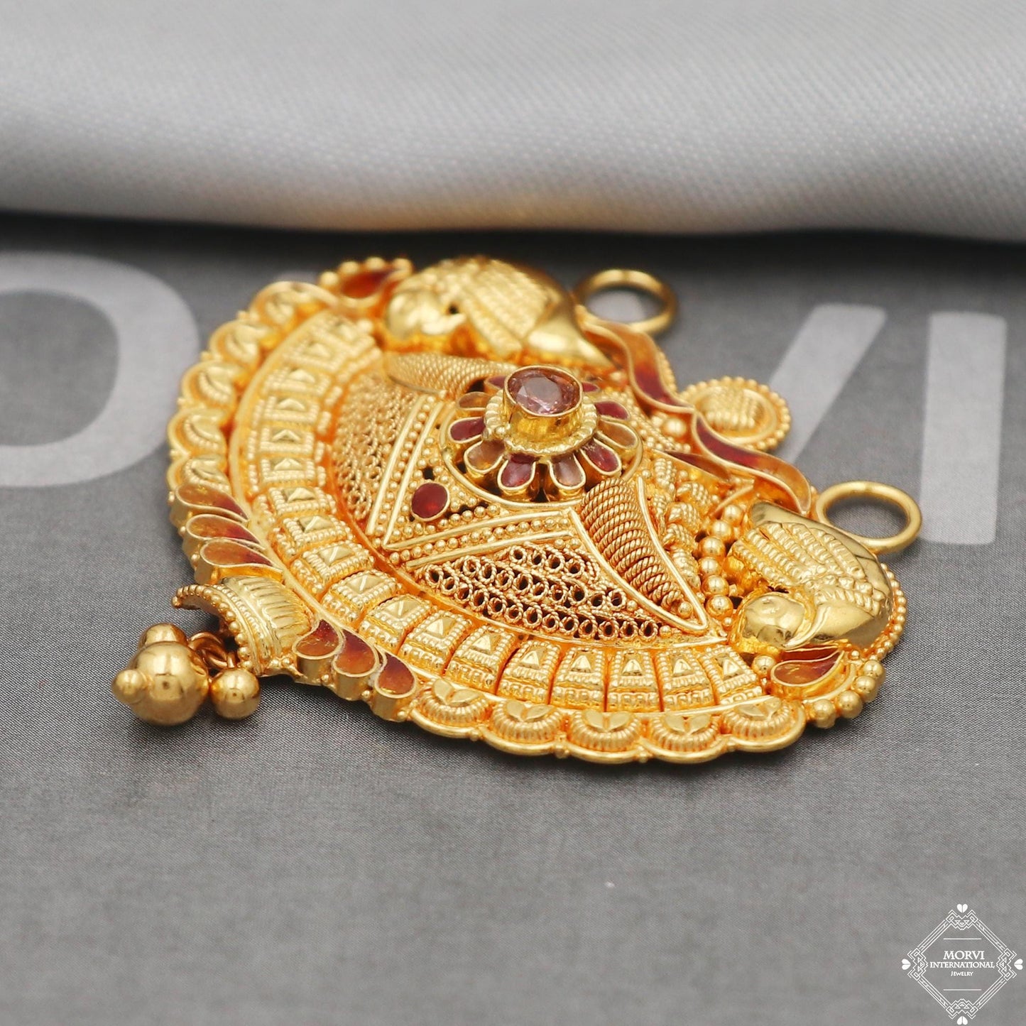 Pure Gold Pendant 22k Gold Jewelry