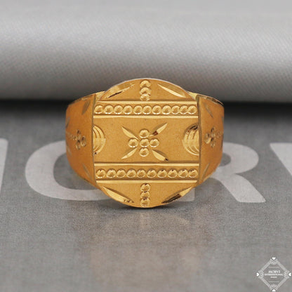 Solid 22kt Gold Ring Jewelry for Gift