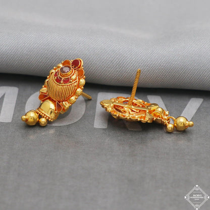 22k solid gold earrings jewelry, K5221
