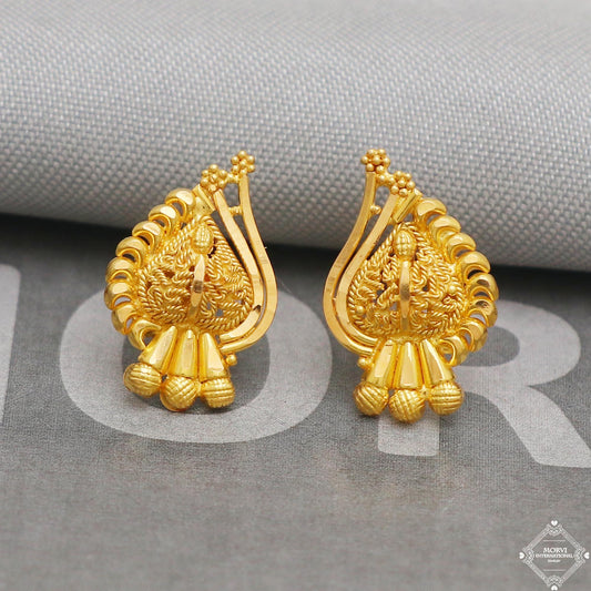 22k 22kt 22 karat Pure Gold Earring Pair, K5225