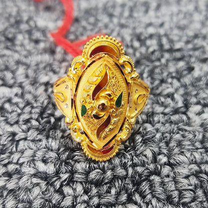 handmade 22k gold ring from india made in solid 22k gold,