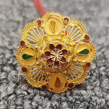 22k gold ring from india, tribal vintage design gold ring, 22k gold ring handmade jewelry