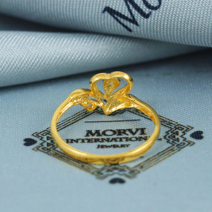 22k Gold Ring Dainty Indian Exclusive Authentic BIS Stamped "22k916" Jewelry, MJ0001,