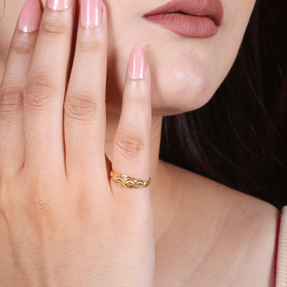 solid 22k gold ring size 8, indian Jewelry Exclusive Authentic BIS Stamped "22k916" Jewelry, MJ0007