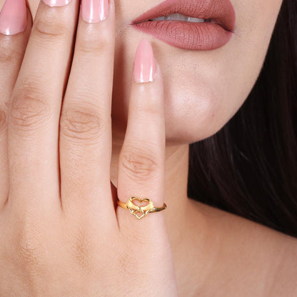 solid 22k gold ring Dainty Indian Jewelry Exclusive Authentic BIS Stamped "22k916" Jewelry, MJ0008