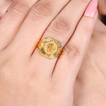 handcrafted solid 22k gold Ring, Wedding Ring, Party Wear Ring, Minimalist Gold Ring, Girls Ring, 22k Gold Indian Handmade Jewelry, MJ0017