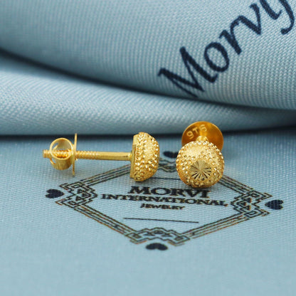 Small 22k Gold Stud Earrings gift