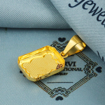 22k Gold Dollar Sign Pendant – 1.91g Handmade Real Gold Jewelry, Symbol of Wealth & Success, 28x13mm US Dollar Necklace Charm, MJ0072