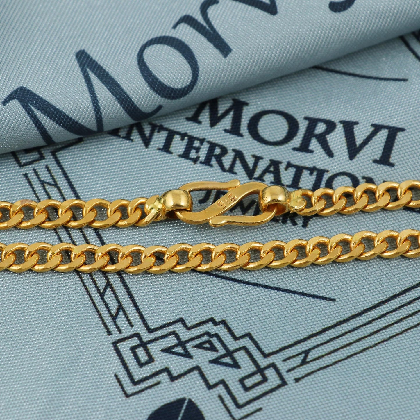solid 22k gold chain 5mm, real solid gold necklace, Men gold chain, K5408