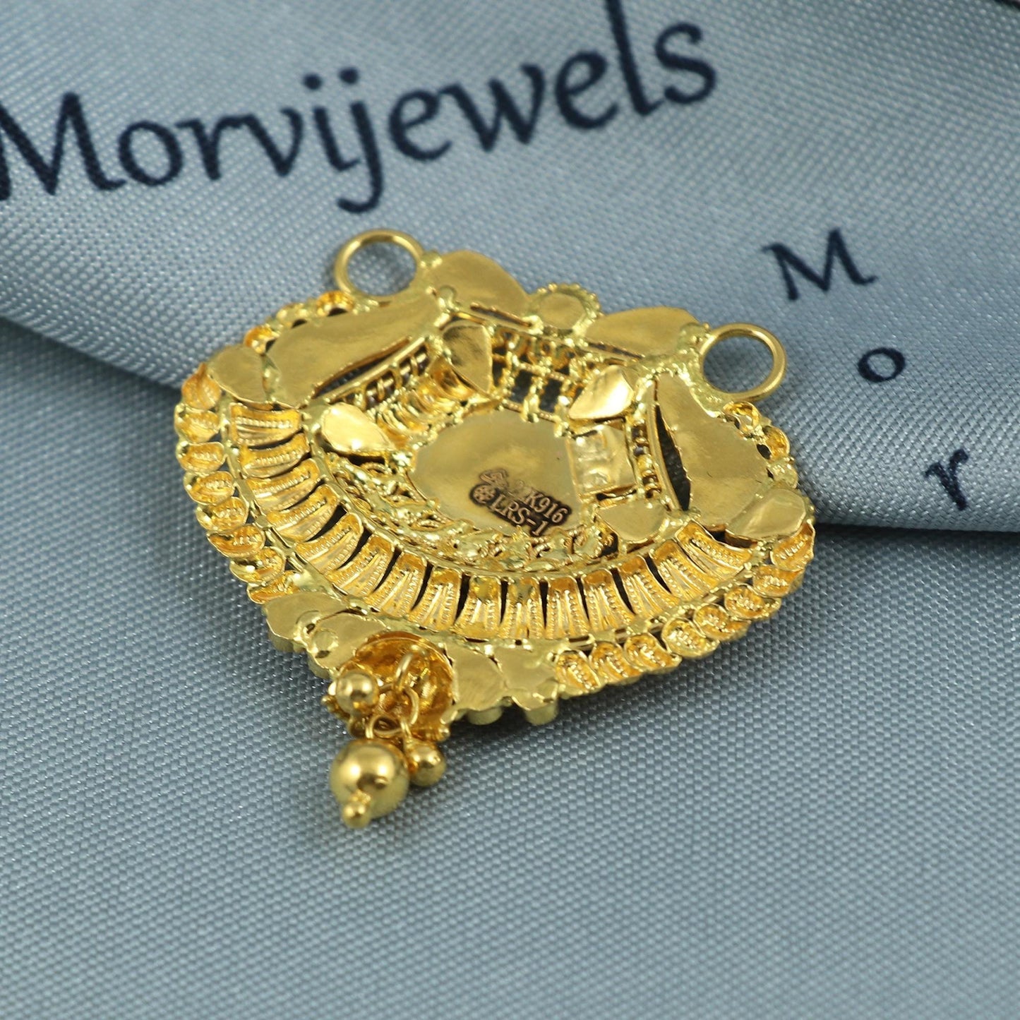 22k gold pendant locket indian jewelry, K5393