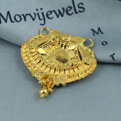 22k gold pendant locket indian jewelry, K5393
