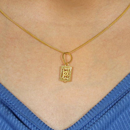 22k Gold Pendant Small Indian 22kt Jewelry Exclusive Authentic BIS Hallmarked Stamped "22k916" Jewelry, MJ0089