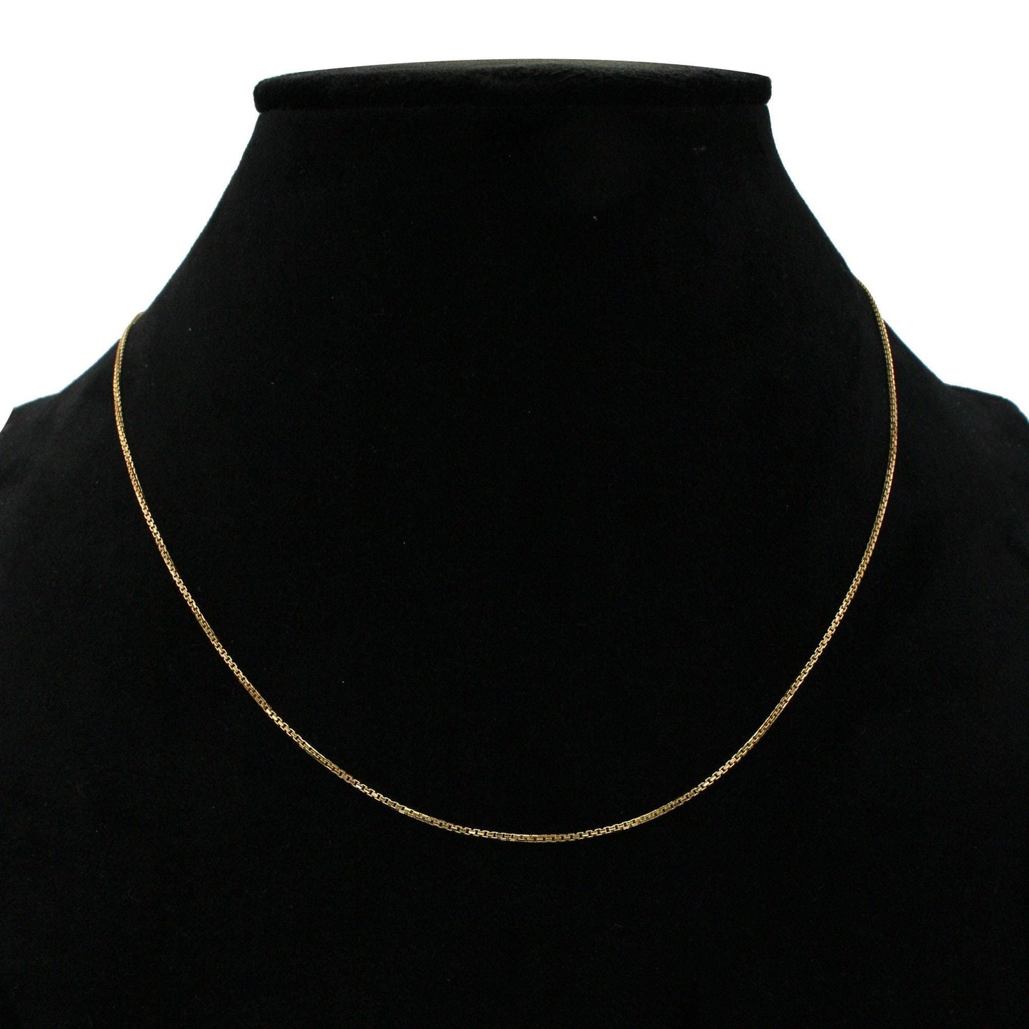 22k Gold Chain Necklace box style For men women Anniversary Wedding Gift box chain, Handmade Gold Chain, pure gold necklace chain, K1474