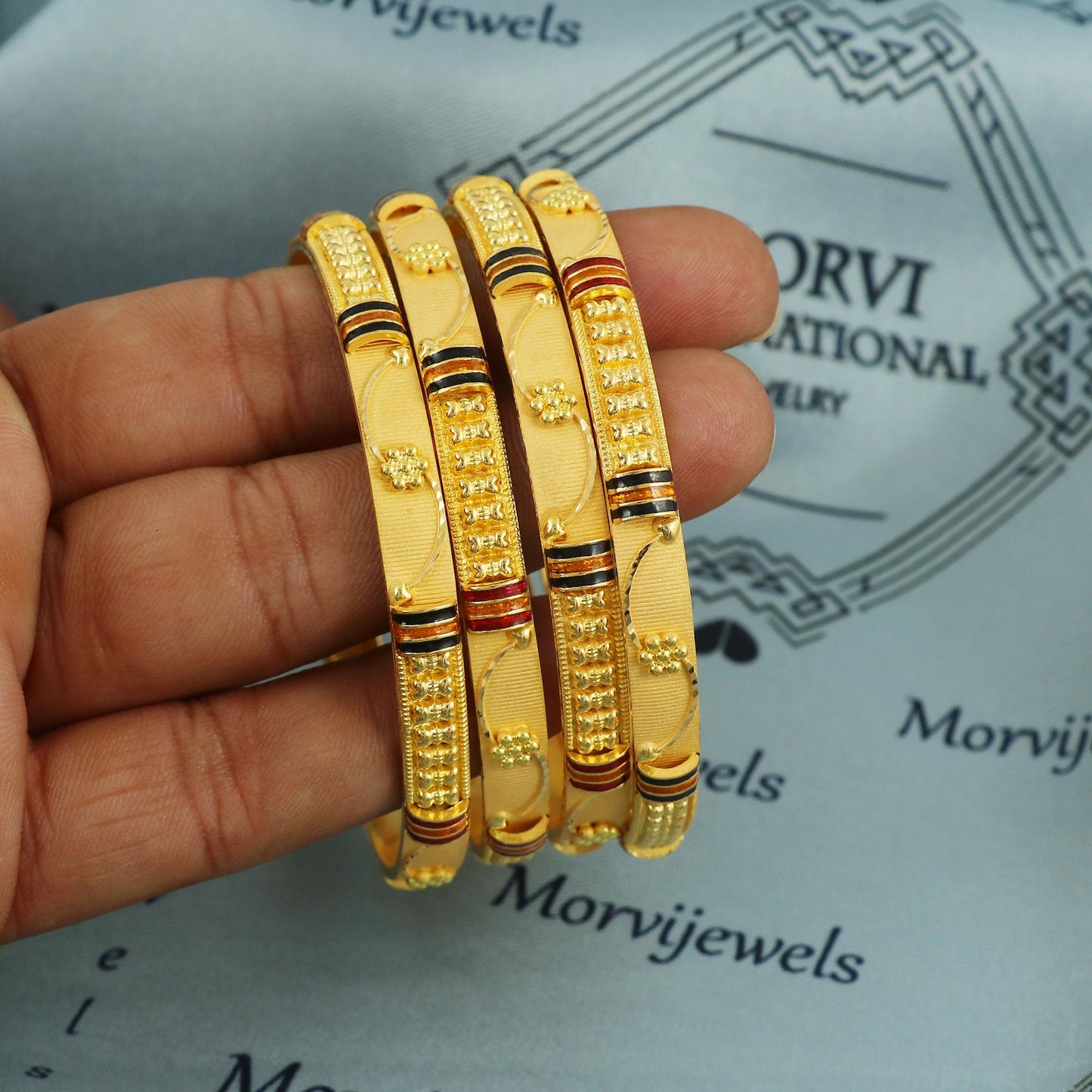 pure 22k gold bangle bracelet, Indian gold bangle jewelry, wedding bridal jewelry bangles from indian, all sizes
