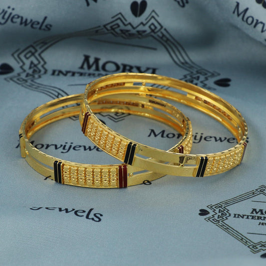 Pure Solid 22k Gold Bracelet Bangle Handmade Women Jewelry