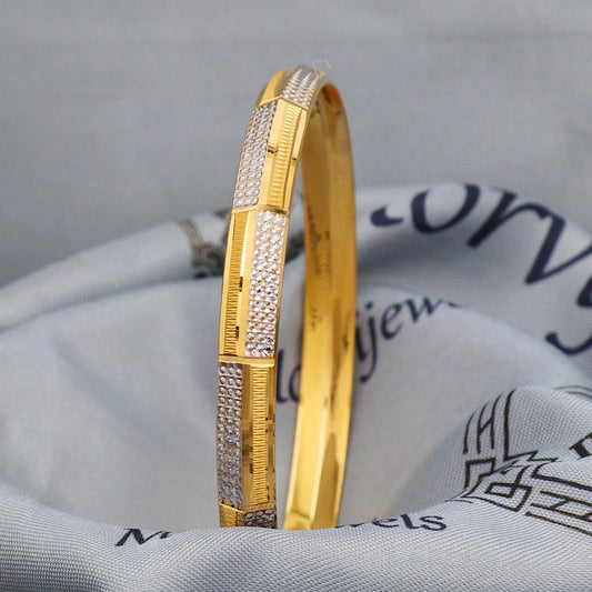 Kada Indian sikh punjabi style 22k Gold Bangle Bracelet Indian Handmade Jewelry, K5427