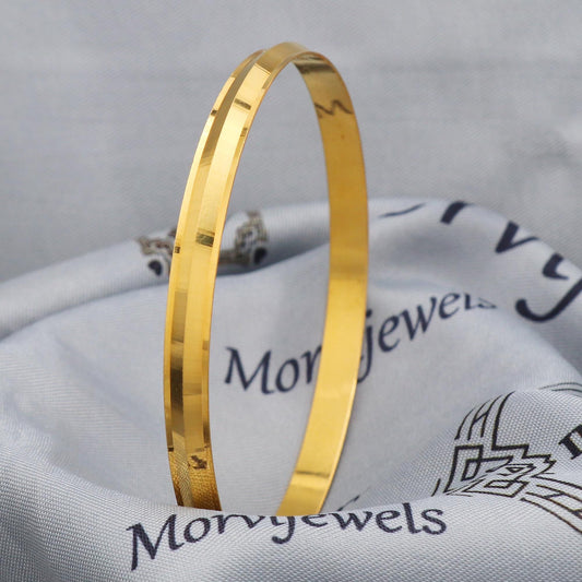 Kada 22k Gold Bangle Bracelet Indian Handmade Jewelry, K5429