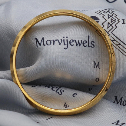 mens 22k Gold Kada Bangle Bracelet Indian Handmade Jewelry, Sikh Punjabi Style Men Bangle Bracelet,  K5430