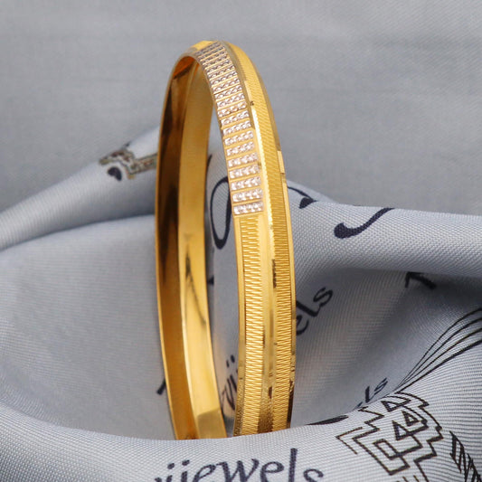 Real 22k Gold Bangle Bracelet Kada from India Handmade Jewelry, K5432