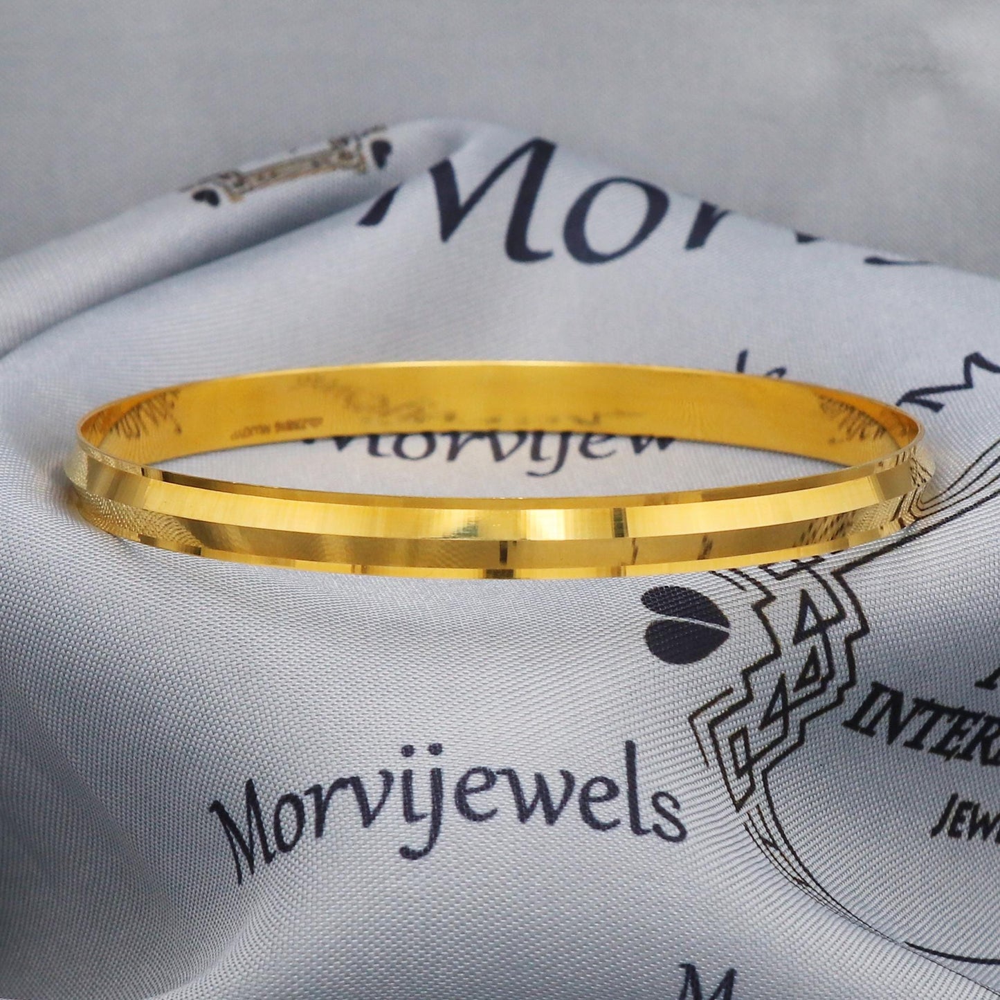 Unisex Men Kada 22k Gold Bangle Bracelet Indian Handmade Jewelry, K5436