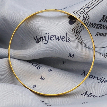 18k Gold Bangle Bracelet Indian Handmade Jewelry, K5436A