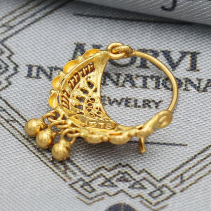 Nath 22k Yellow Gold Nose Ring , K5483