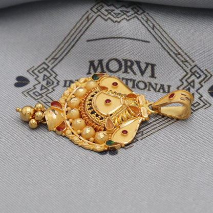 Pure 22k Yellow Gold Pendant Handmade Jewelry, K5534
