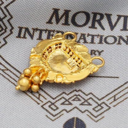 22k Yellow Gold Handmade Indian Jewelry, K5625