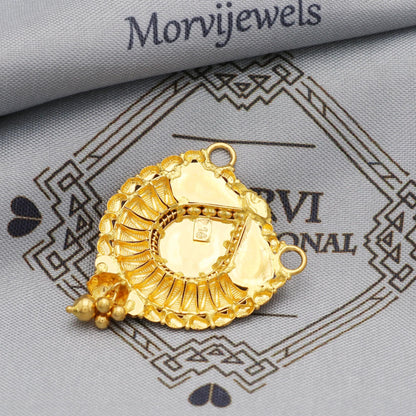 22k Yellow Gold Chain Necklace Jewelry, Pure gold necklace indian gold necklace, gift for wife, K5627