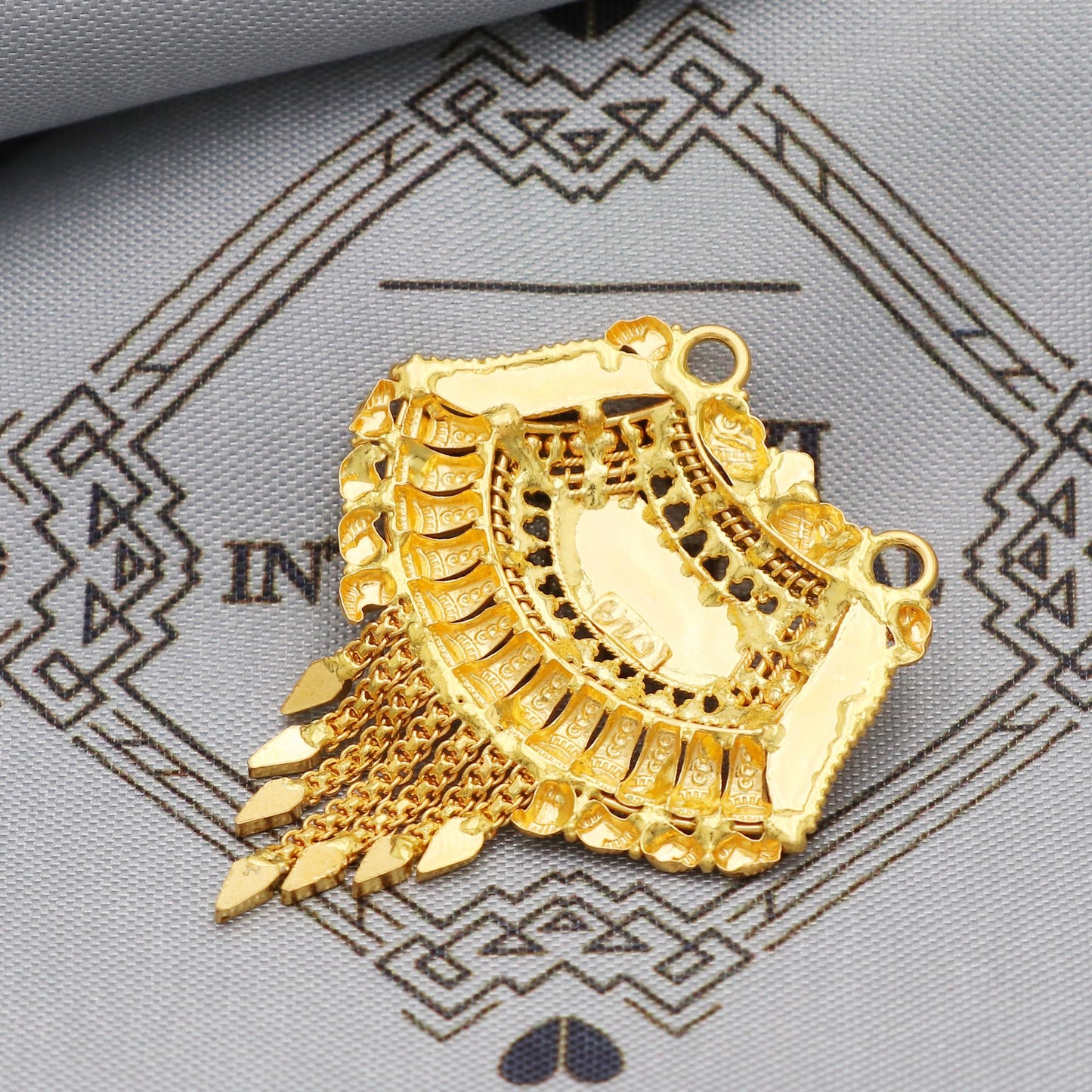 22k Yellow Gold Chain Necklace Jewelry, Pure gold necklace indian gold necklace, gift for wife, K5631