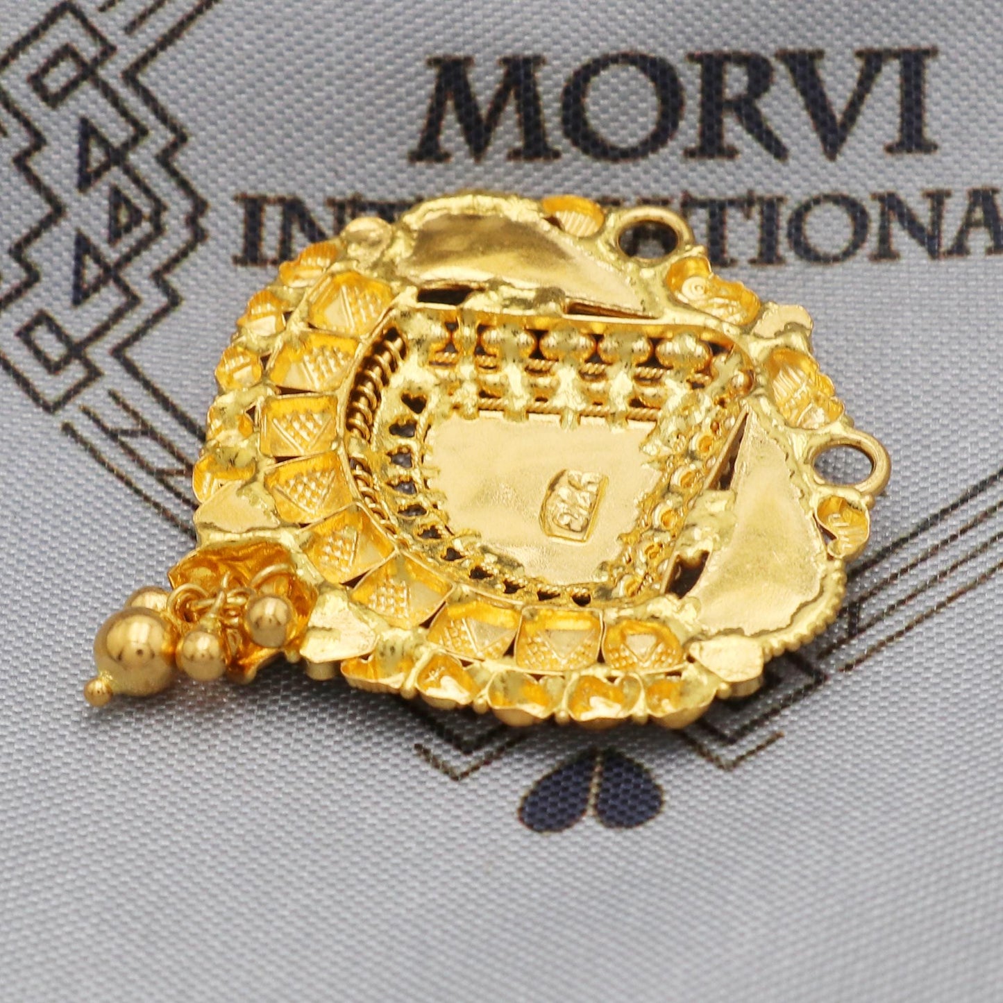22k Yellow Gold Pendant Indian Jewelry, Pure gold necklace Indian gold , gift for wife, K5640