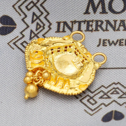 22k Yellow Gold Pendant Indian Jewelry, Pure gold pendant Indian gold pendant, gift for wife, K5641