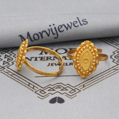 Real Solid 22k Gold toe ring bichiya, Handmade gold toe ring pair for women, Indian gold toe jewelry, real gold bichiya Gift, K5650