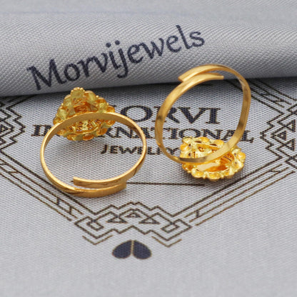 22k Yellow Gold bichiya toe ring, Handmade gold toe ring pair for women, Indian gold toe jewelry, real gold bichiya Gift, K5651