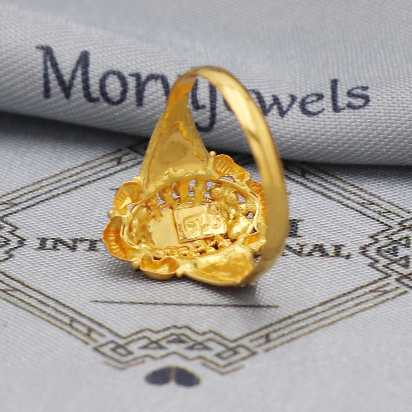 22k Gold Ring Jewelry, 22kt Handmade Indian Vintage and antique design, Pure Gold Ring, All Size, K5552