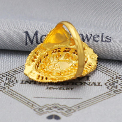 Women india style 22k Gold Ring Jewelry, 22kt Handmade Jewelry, K5553