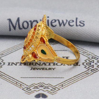 Ring for women, 22kt Solid Gold Ring, 22k gold jewelry