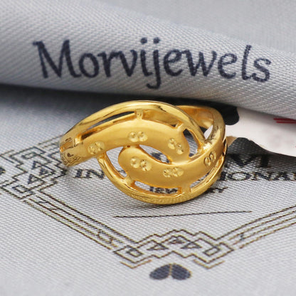 22k Gold Ring, Handmade Gold Jewelry,